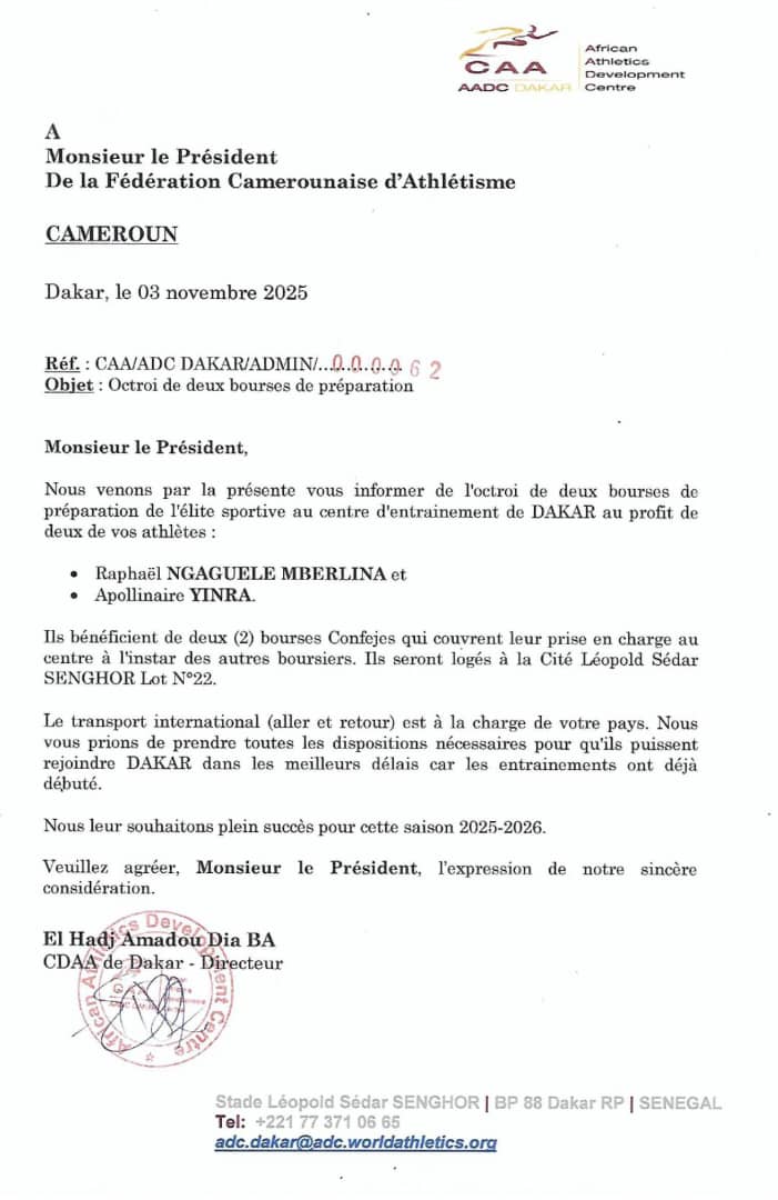 Athlétisme : deux promesses camerounaises sur la voie de l’excellence.